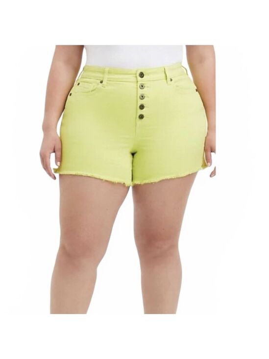 torrid Pants - 🤗 Torrid High Rise Midi Shorts in a sunny lime yellow color. NWT